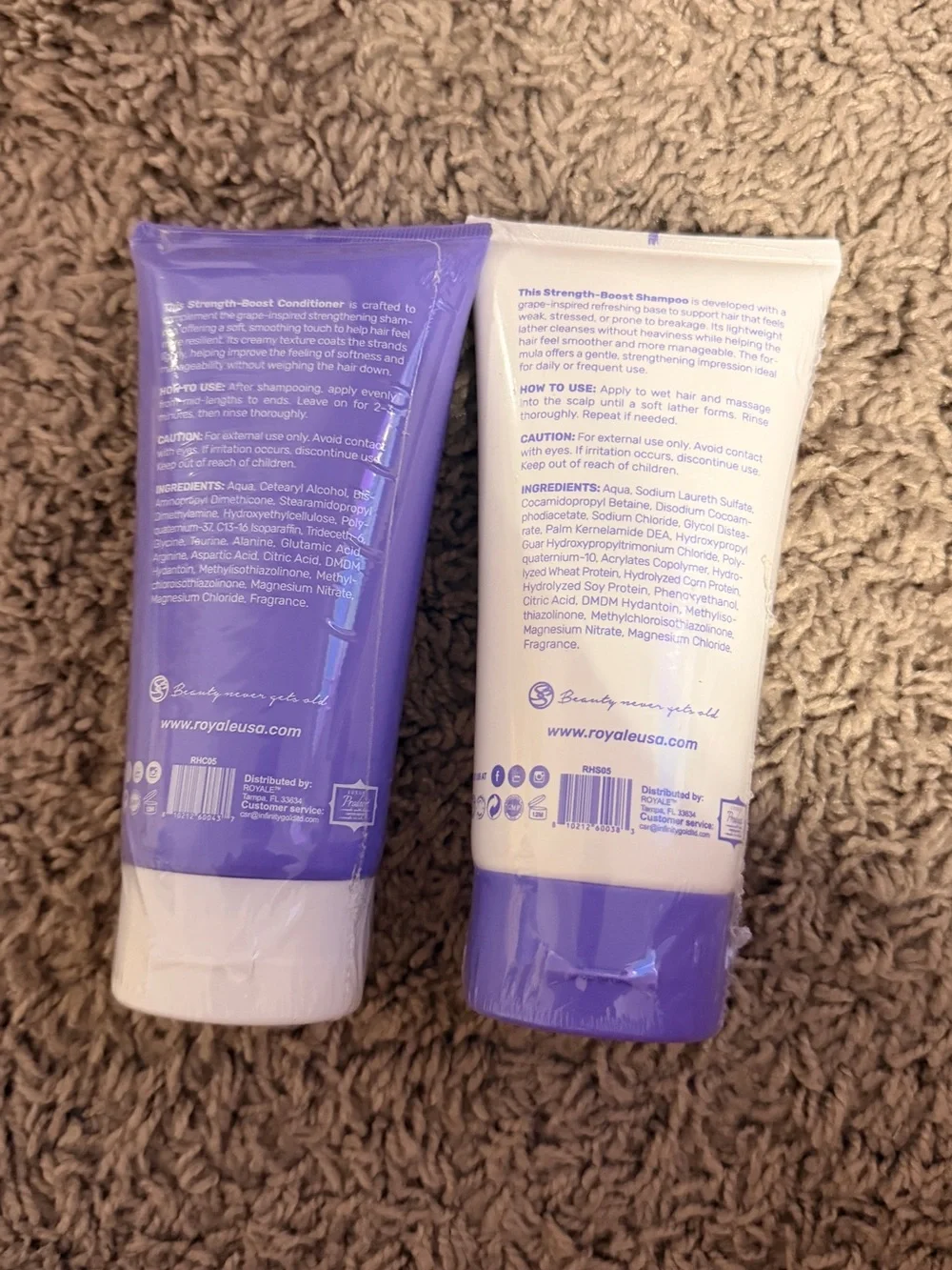 Rescue Strength-Boost Grape Shampoo & Conditioner (Purple)